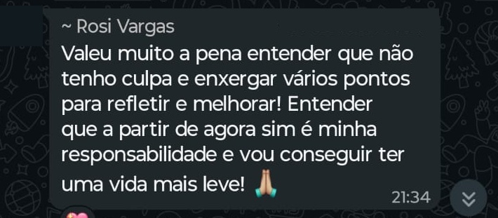 Depoimento de participante