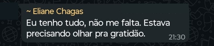 Depoimento de participante
