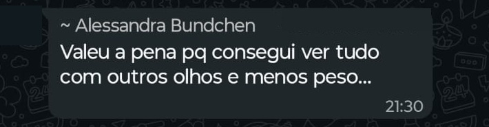 Depoimento de participante